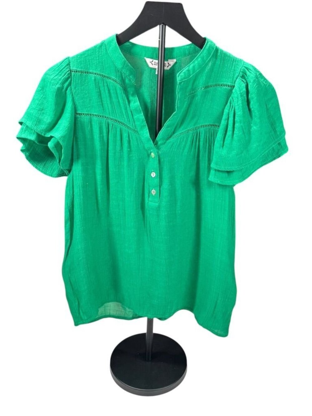 Nanette by Nanette Lepore Blouse Green Size Medium